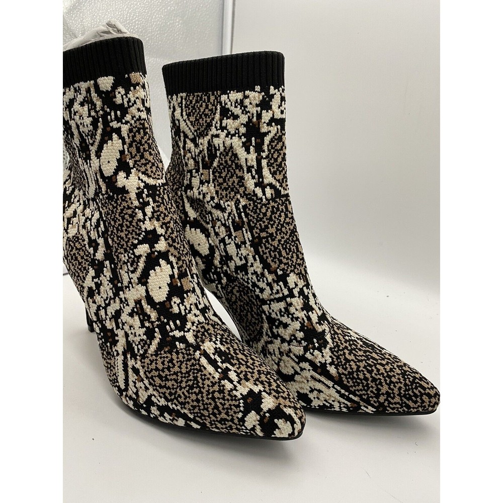Mia Ankle Boots, Women Size 7M McKinney Beige Multi Sock Boot - Picture 1 of 10
